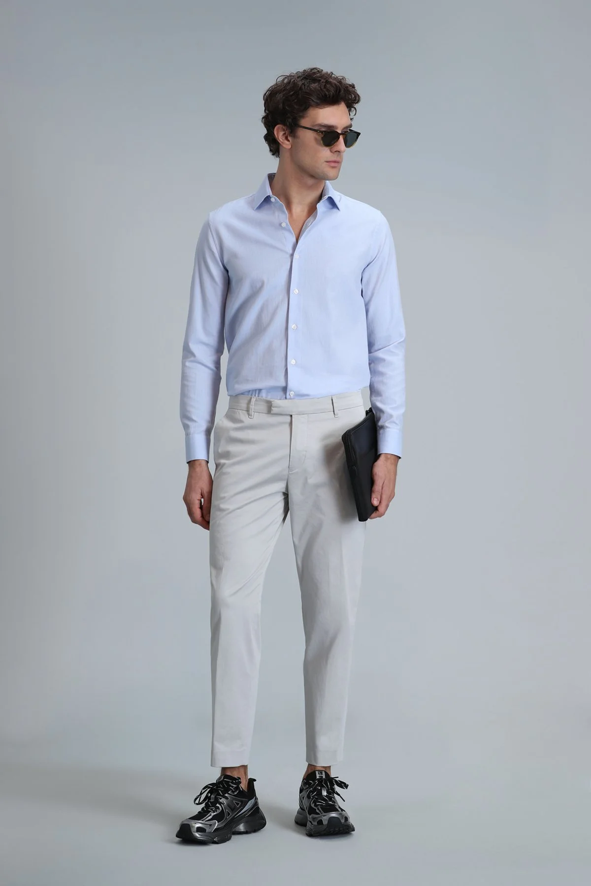 Plus Smart Erkek Chino Pantolon Slim Fit Taş - 4